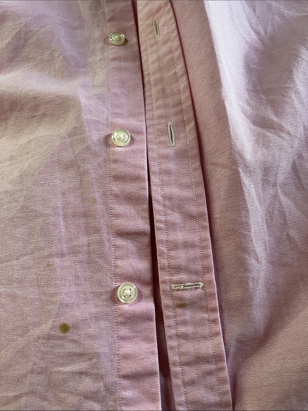 Ralph Lauren Pink Button-Down Shirt  White Collar Cotton Embroidered Size 6 - Picture 7 of 9